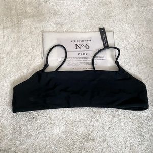 Ark swimwear black crop